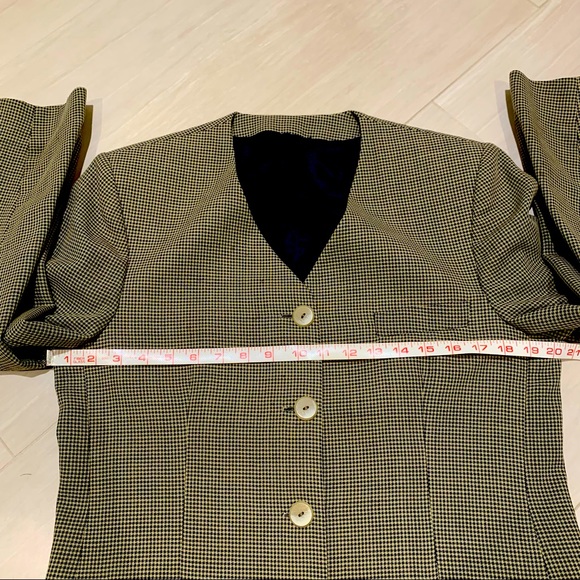 Vintage Italian Shawl Collar Tweed Blazer Size 10 - Picture 11 of 14
